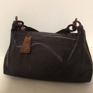 CHANEL BROWN LEATHER MEDIUM SHOULD BAG